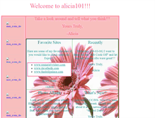 Tablet Screenshot of alicia101.com